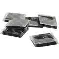 Hook-and-Loop-Type Reclosable Fastener Shapes with Acrylic Adhesive, Black, 1" x 1", 50PK