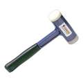 Thor Dead Blow Hammer: Nylon, 18 oz Head Wt, 1 1/4 in Tip Dia, 11 in Overall Lg, Replaceable Tips, Zinc