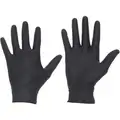 Ansell 9-1/2" Powder Free Unlined Nitrile Disposable Gloves, Black, Size 2XL, 100PK