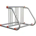 Double Sided Bike Rack: (6) Bikes, 37 1/4 in Lg, Surface, 29 in Wd, 28 3/4 in Ht