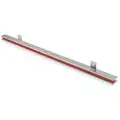 Nickel and Red Tool Holding Magnet, Steel, Ceramic Magnet, 24" Length, 1-1/8" Width