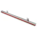 Nickel and Red Tool Holding Magnet, Steel, Ceramic Magnet, 18" Length, 1-1/8" Width