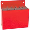 Red Steel Key Stock Rack, 10 Compartments