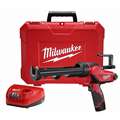Milwaukee 2441-21 Cordless Caulk Gun Kit, 12.0 V, Battery Included, 10 oz. Capacity