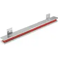 Magnetic Tool Holder: Red, 3/4 in Overall Wd, Mounting Hole, 1 5/8 in Overall Ht