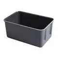 Nesting Container, Black, 4-1/2"H x 9-3/4"L x 6-1/8"W, 1EA
