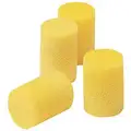 Cylinder Ear Plugs, 29dB Noise Reduction Rating NRR, Uncorded, Universal, Yellow, PK 200
