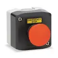 Schneider Electric Push Button Control Station, 1NC, Emergency Stop, Push Button with 40 mm Mushroom Head