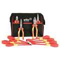 Wiha Tools Insulated Tool Kit: 12 Pieces, Nut Drivers and Nutsetters/Pliers/Screwdrivers, Bag