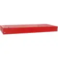 Imperial Red Steel Equipment Stand, 34-1/8 in. W x 12-1/4 in. D x 3 in. H