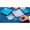 Eagle Thermoplastic Weighing Dish: 100 mL Capacity, Blue, Polystyrene, 3 1/2 in Lg, 500 PK
