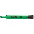 Sharpie Accent Wide Highlighter with Chisel Tip, Fluorescent Green, 12 PK