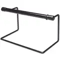 Poly Tubing Rack: 24 in Wd, 8 1/2 in Ht, 12 in Dp, Metal, 24 in Recommended Bag Wd