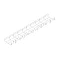 Wire Mesh Cable Tray: 6" Wd, 2" Ht, 10 ft Lg, 27 lb, Steel, Zinc Plated, CF54/150EZ