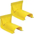 PIG Barrier Wall End, 2" H x 3" L x 5-1/2" W, Yellow