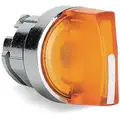 Schneider Electric 22mm LED 3- Position Illuminated Selector Switch Operator, Metal, Yellow