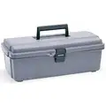 Copolymer Portable Tool Box, 5-1/4"H x 14-1/2"W x 7-1/2", Gray