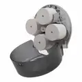 Georgia-Pacific Toilet Paper Dispenser, Compact, Smoke, Coreless, (4) Rolls Dispenser Capacity, Plastic