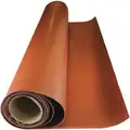 SBR Rubber Roll, 36"W x 15 ft.L x 1/8"Thick, 70A, Plain Backing Type, 150% Elongation, Red