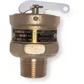 Safety Relief Valve: Cast Bronze, MNPT, FNPT, 3/4 in Inlet Size, 3/4 in Outlet Size, EPDM
