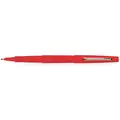 Paper Mate Felt Tip Pens, Pen Tip 0.7 mm, Barrel Material Plastic, Barrel Color Red, Pen Grip None, PK 12