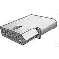 Molex Pin and Socket Receptacle Housing, 4 Circuits, Single Row, Natural, 2.36mm Diameter Standard .093"
