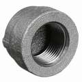 Black Pipe Cap, FNPT, 1" Pipe Size - Pipe Fitting
