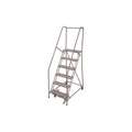 Cotterman 6-Step Rolling Ladder, Perforated Step Tread, 90" Overall Height, 450 lb. Load Capacity