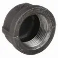 Black Pipe Cap, FNPT, 1/2" Pipe Size - Pipe Fitting