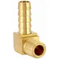 Barbed Hose Fitting: For 3/8 in Hose I.D., Hose Barb x NPT, 3/8 in x 1/4 in Fitting Size