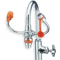 Guardian Equipment Eyewash w/Diverter, Faucet Mount, Pull Handle, Assembled, No Bowl