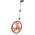 Keson Mechanical Measuring Wheel, Outdoor, 4 ft. Cir. Single Wheel, 15-1/2" Dia., Rubber Tread