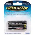 Rechargeable Battery: Lithium Ion, 3.7V DC, 2 PK