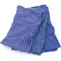 Hospeco Cloth Rag: Glass and Mirror Cleaning, Huck Towel, Reclaimed, Blue, Varies, 25 lb Wt