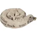 PIG Absorbent Sock for Oil Based Spills; 4 ft. L, Absorbs 30 gal., Tan