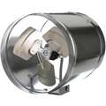 Tjernlund Galvanized Steel Axial Duct Booster, Fits Duct Dia. 14", Voltage 120V