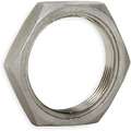 Locknut: 316 Stainless Steel, 1/2" Fitting Pipe Size, Female NPT, Class 150, 5/16" Overall Lg