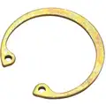 Standard Retaining Ring: Carbon Steel, Yellow Zinc, For 2 1/4 in Bore Dia., 10 PK