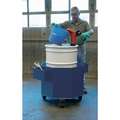 Denios Steel Drum Containment Caddy for 1 Drum; 66 gal. Spill Capacity, Blue