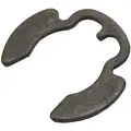 External Poodle Style Retaining Ring, For Shaft Dia. 5/8", Carbon Steel, 50 PK