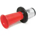 Truck Horn: Truck Horn, Red/Chrome, For Use With 12V Vehicles