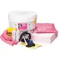 New Pig Spill Kit, Neutralizes Battery Acid, Granular, Pads, Pillows, Socks, 20 gal.