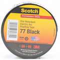 3M Electrical Tape, No Adhesive Tape Adhesive, 30.00 mil Thick, 1-1/2" X 20 ft., Black, 1 EA