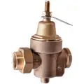 Water Pressure Reducing Valve, Standard Valve Type, Lead Free Brass, 3/4" Pipe Size