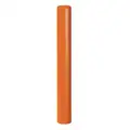 60" High Density Polyethylene, Smooth Bollard Cover for 7" dia. Post; Orange