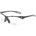 Clear Scratch-Resistant Bifocal Safety Reading Glasses, +2.5 Diopter