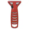 Flexible Glass Scraper with 1-1/2" Carbon Steel Blade, Red