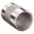 Nipple: 316 Stainless Steel, 1/2" Nominal Pipe Size, 1 1/2" Overall Length, Threaded on Both Ends
