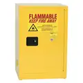 Eagle 12 gal. Flammable Cabinet, Manual Safety Cabinet Door Type, 35" Height, 23-1/4" Width, 18" Depth