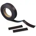 Magnetic Plain Magnet Roll, Black, 50 ft.L x 1"W, 1 EA
